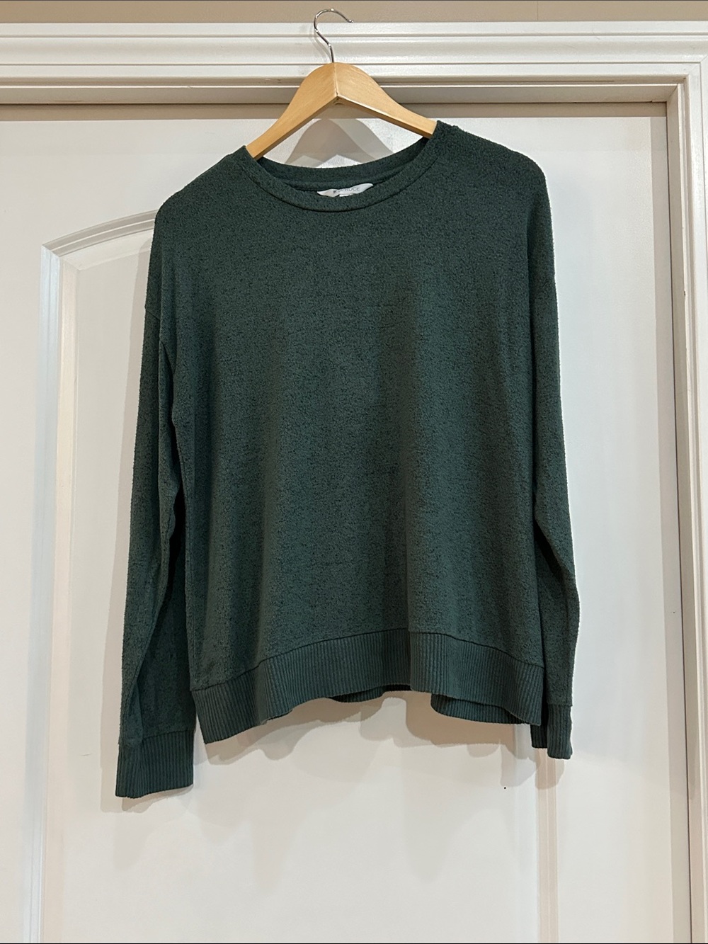 Market & Spruce Forest Green Crewneck Sweater